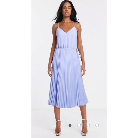 ASOS Dresses & Skirts - ASOS Design lavender pleated midi dress